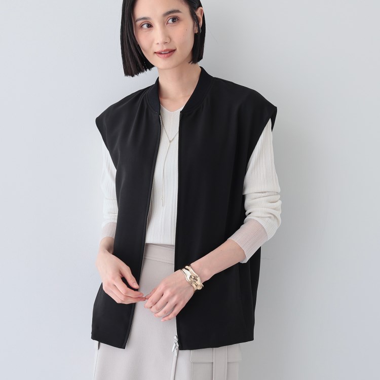 インディヴィ(INDIVI)の春SALE！【洗える】スポーティーミックスジレブラウス ベスト