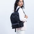 インディヴィ(INDIVI)の春SALE！【軽量／撥水】ナイロン＆合皮 マルチリュック ブラック(519)