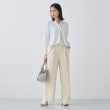 インディヴィ(INDIVI)の春SALE！【洗える／凹凸素材】ブラウスライク デザインジャージトップス15