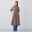 インディヴィ(INDIVI)の春SALE！【洗える／2WAY】ワッシャー素材シャツ羽織りワンピース4