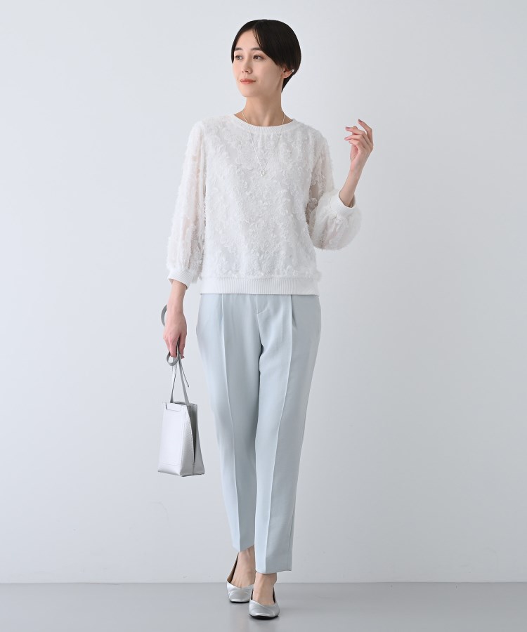 春SALE！【トレンド／華やか】フリンジカットジャカードトップス