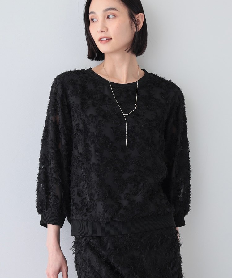 春SALE!【トレンド/華やか】フリンジカットジャカードトップス 春SALE!【トレンド/華やか】フリンジカットジャカードトップス