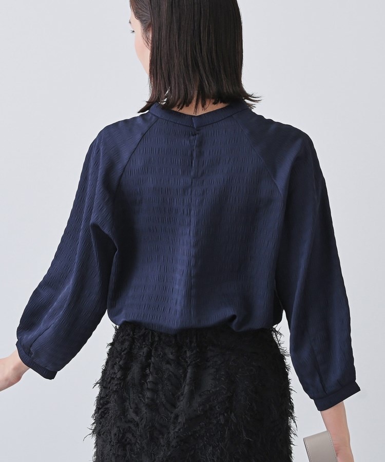 インディヴィ(INDIVI)の春SALE！【洗える】シャーリング風ラグランスリーブブラウス11