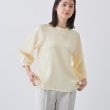 インディヴィ(INDIVI)の春SALE！【洗える】シャーリング風ラグランスリーブブラウス ライトベージュ(051)