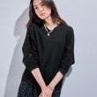 インディヴィ(INDIVI)の新色登場！【洗える／体型カバー】レースコンビトップス26