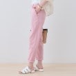 インディヴィ(INDIVI)の【洗える／高ストレッチ】クロップド丈サテンテーパードパンツ14