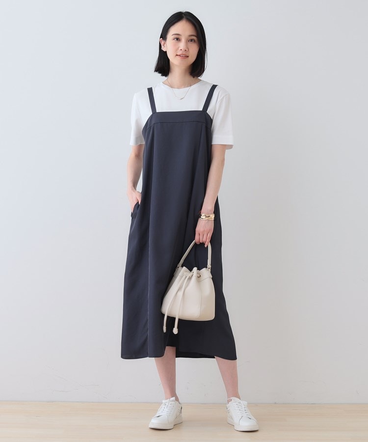 インディヴィ(INDIVI)の春SALE！【洗える／UVケア】スリップワンピース7