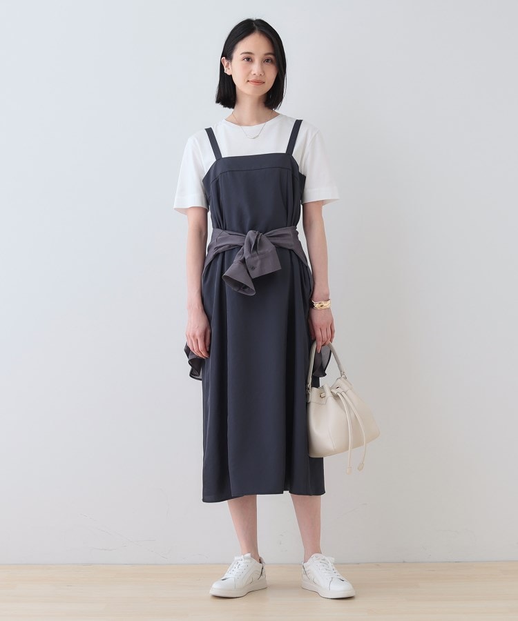 インディヴィ(INDIVI)の春SALE！【洗える／UVケア】スリップワンピース8
