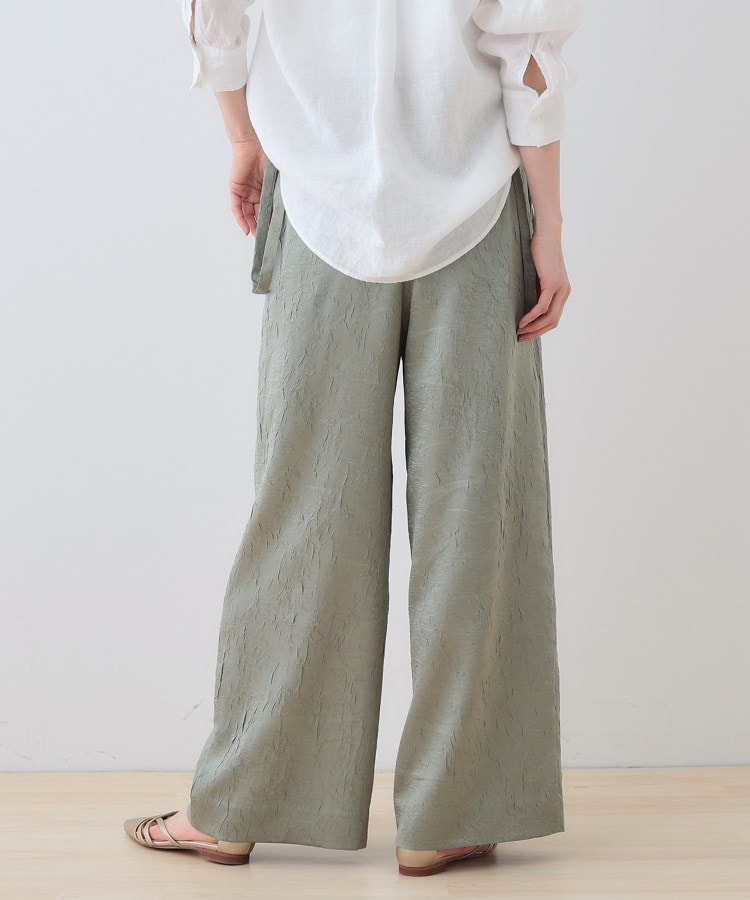 インディヴィ(INDIVI)の春SALE！【サスペンダー付き】2WAYクラッシュサテンパンツ18
