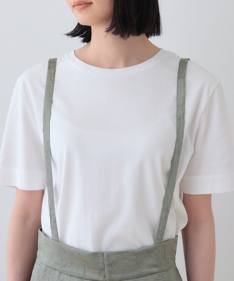 インディヴィ(INDIVI)の春SALE！【サスペンダー付き】2WAYクラッシュサテンパンツ29