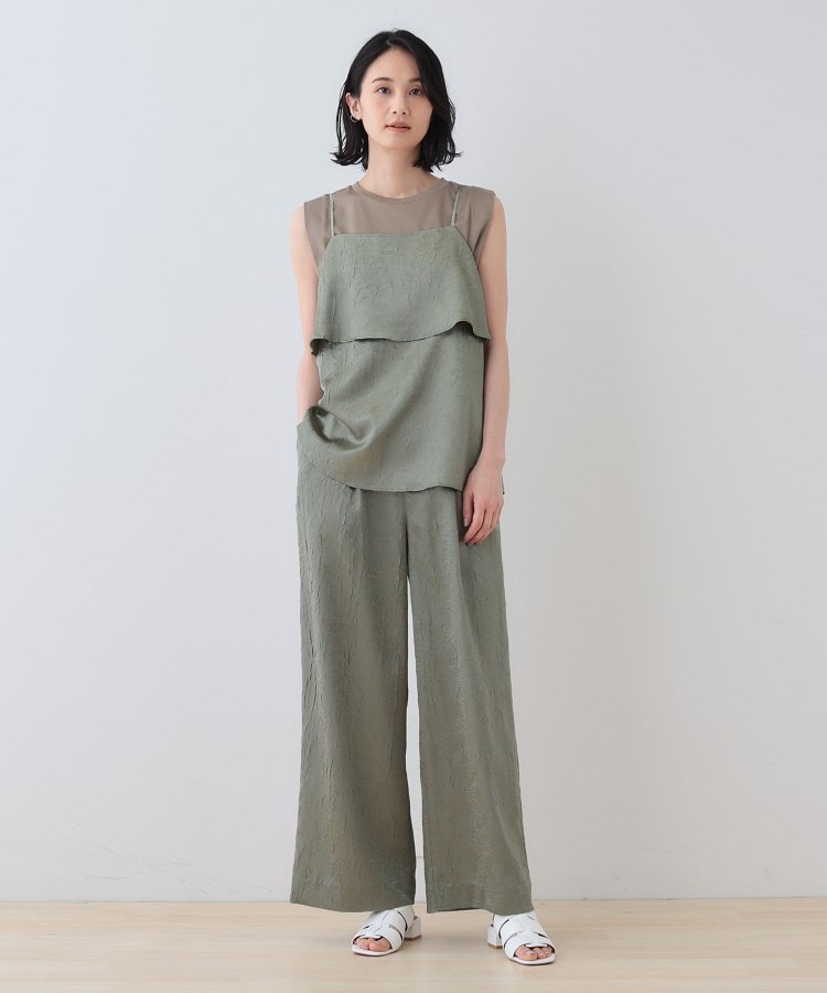 インディヴィ(INDIVI)の春SALE！【2点セット／洗える】カセット服 キャミ＆ブラウス セットトップス19