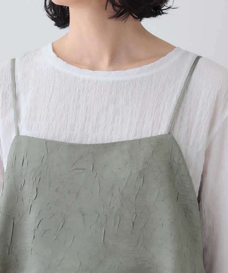 インディヴィ(INDIVI)の春SALE！【2点セット／洗える】カセット服 キャミ＆ブラウス セットトップス24
