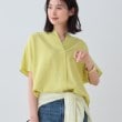 インディヴィ(INDIVI)の【洗える／UVケア／SETUP可能】スキッパードルマンブラウス20