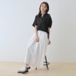 インディヴィ(INDIVI)の【洗える／UVケア／SETUP可能】スキッパードルマンブラウス14