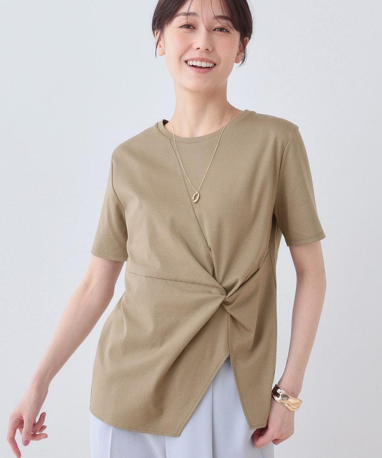 インディヴィ(INDIVI)の春SALE！【洗える】ねじりデザインTシャツ13
