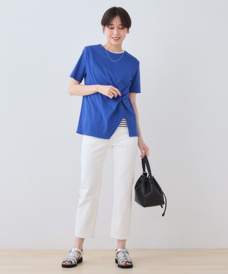 インディヴィ(INDIVI)の春SALE！【洗える】ねじりデザインTシャツ22