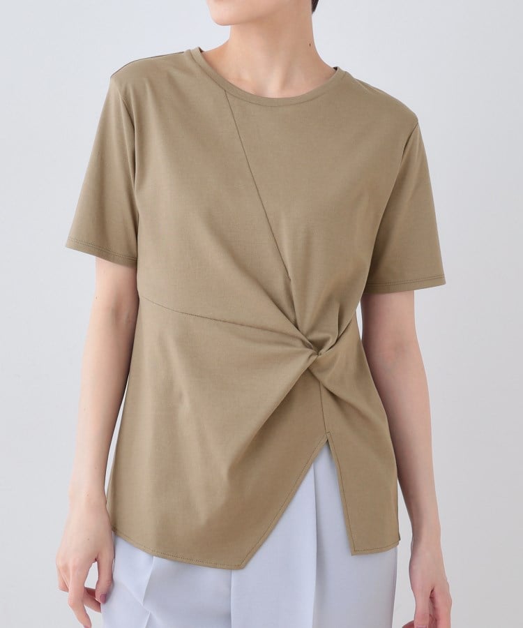 インディヴィ(INDIVI)の春SALE！【洗える】ねじりデザインTシャツ36