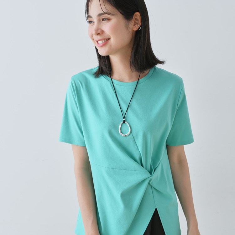 インディヴィ(INDIVI)の春SALE！【洗える】ねじりデザインTシャツ Ｔシャツ