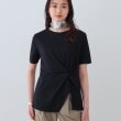 インディヴィ(INDIVI)の春SALE！【洗える】ねじりデザインTシャツ ブラック(019)