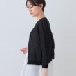 インディヴィ(INDIVI)の【洗える／コットン100％】メッシュ柄ニットブルゾン10