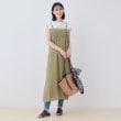 インディヴィ(INDIVI)の【洗える／凹凸素材】シャーリング調素材キャミワンピース11