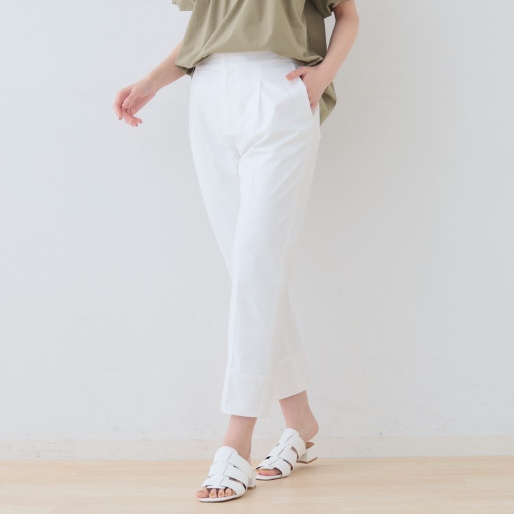 インディヴィ(INDIVI)の【通気性◎撥水／UV／SETUP可能】アクティブパンツ 6～9分丈パンツ