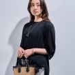インディヴィ(INDIVI)の【洗える／ドット柄／凹凸素材】袖コンシャスドルマンブラウス14