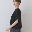 インディヴィ(INDIVI)の【洗える／ドット柄／凹凸素材】プリーツデザインブラウス10