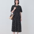インディヴィ(INDIVI)の【洗える／UVケア／羽織り可能】フラワー柄前あきワンピース11