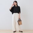 インディヴィ(INDIVI)の【洗える／5分袖／UVケア／SETUP可能】モモンガスリーブブラウス12
