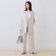 インディヴィ(INDIVI)の【洗える／通勤】タックブラウス4