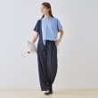 インディヴィ(INDIVI)の【洗える／汗ジミ防止】バイカラー＆アシメヘム Tシャツ16