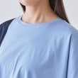 インディヴィ(INDIVI)の【洗える／汗ジミ防止】バイカラー＆アシメヘム Tシャツ22