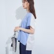 インディヴィ(INDIVI)の【洗える／汗ジミ防止】バイカラー＆アシメヘム Tシャツ17