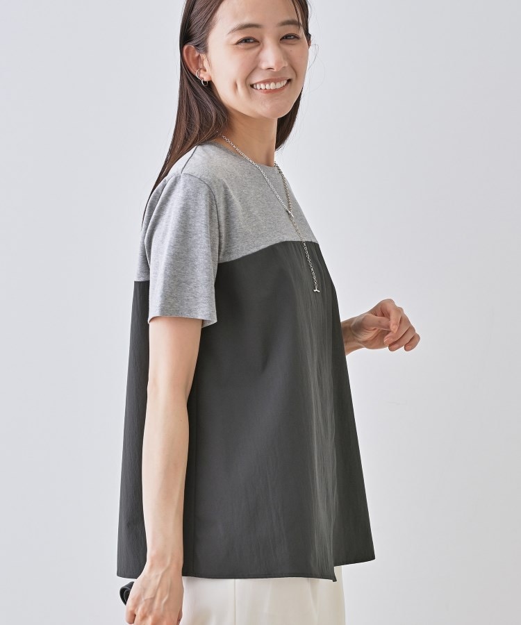 インディヴィ(INDIVI)の【洗える／汗ジミ防止】ビスチェレイヤード風トップス5