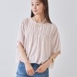 インディヴィ(INDIVI)の【洗える／体型カバー】シャーリングシアートップス14
