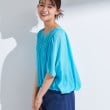 インディヴィ(INDIVI)の【洗える／体型カバー】シャーリングシアートップス18