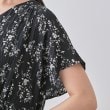インディヴィ(INDIVI)の【モノトーン小花柄】フィット＆フレア エアリーワンピース10