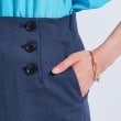 インディヴィ(INDIVI)の【デニムライク】マリンボタン リネン混ワイドパンツ14