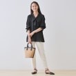 インディヴィ(INDIVI)の【洗える／シャーリング素材】ボリューム袖エアリーブラウス12