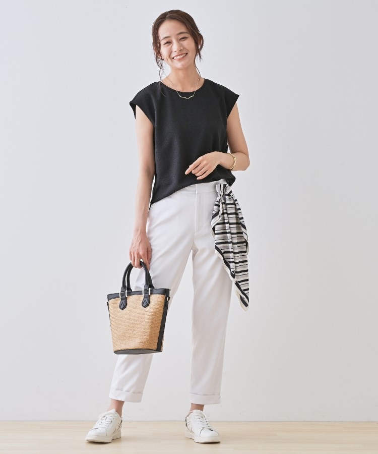 インディヴィ(INDIVI)の【2点セット／着回し◎】ノースリーブ＆ティアードスカート カセット服12