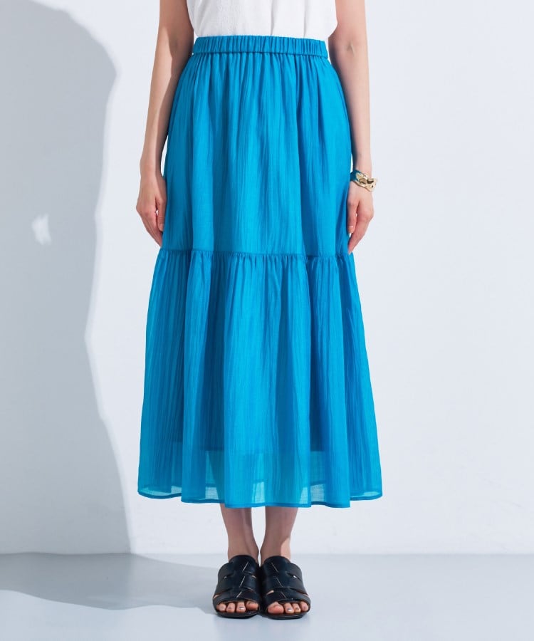 インディヴィ(INDIVI)の【2点セット／着回し◎】ノースリーブ＆ティアードスカート カセット服33