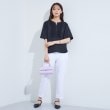 インディヴィ(INDIVI)の【洗える】胸元タックフリルブラウス8