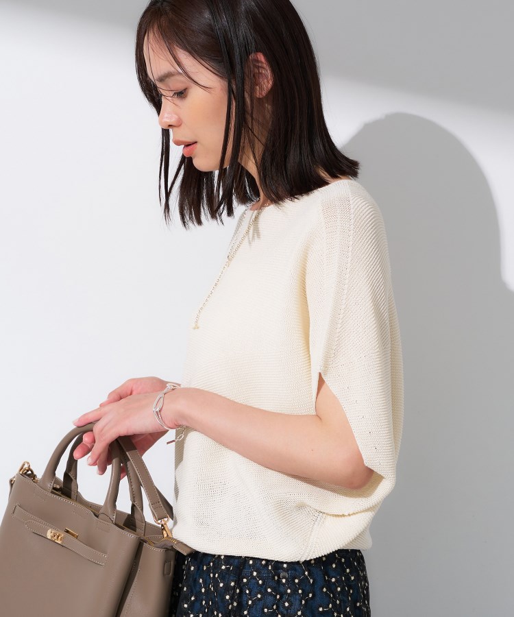 インディヴィ(INDIVI)の【洗える／清涼感】コクーンシルエットニット11