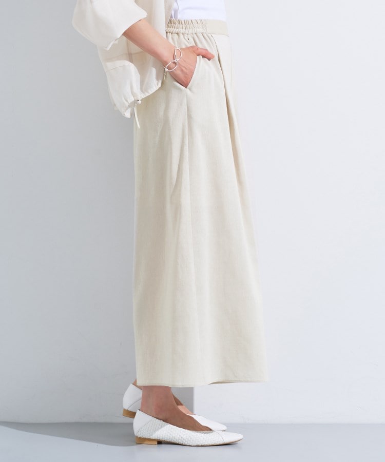 インディヴィ(INDIVI)の【洗える／清涼感◎】ワイドフレアパンツ／スカーチョ10