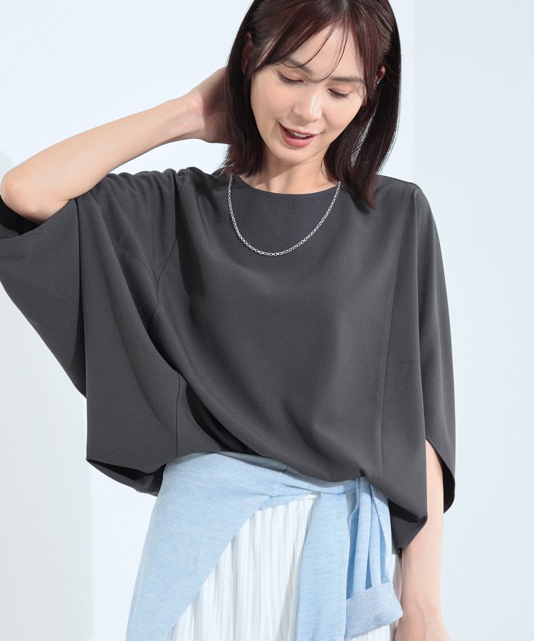新色追加・接触冷感・UVケア・速乾・洗える】 FluidBackSatin T