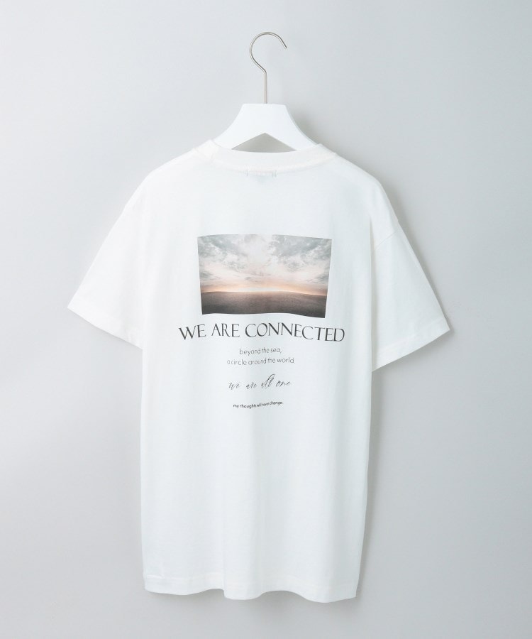 インディヴィ(INDIVI)の【WORLD for the World】バックプリント フォトTシャツ ホワイト(001)