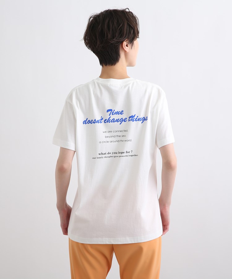 インディヴィ(INDIVI)の【WORLD for the World】バックプリント ロゴTシャツ4