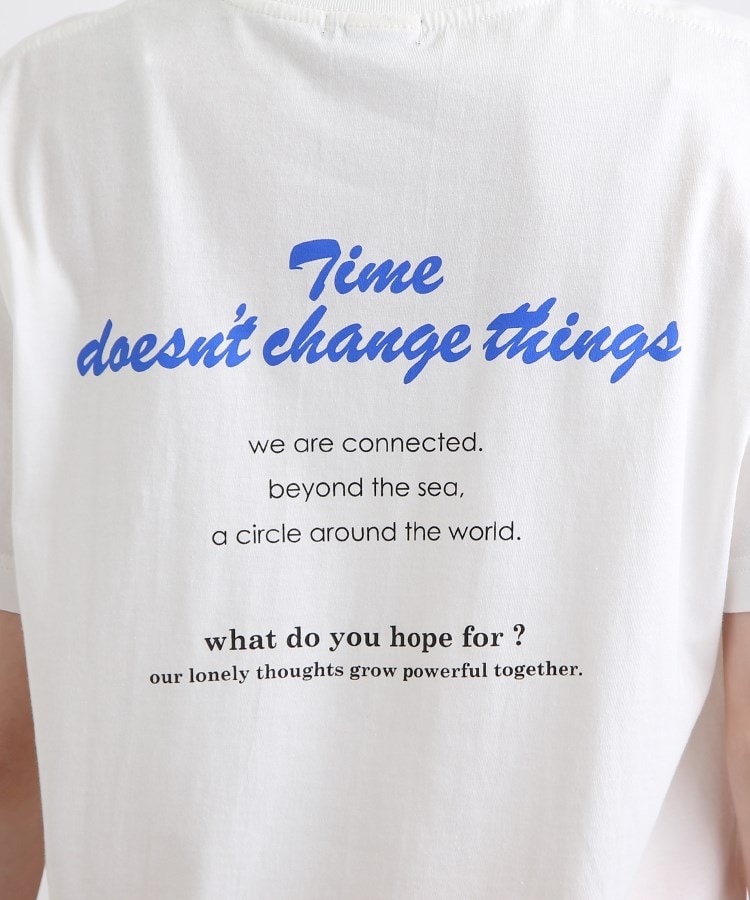 インディヴィ(INDIVI)の【WORLD for the World】バックプリント ロゴTシャツ8