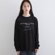 インディヴィ(INDIVI)の【WORLD for the World】ロゴプリント ロングTシャツ2